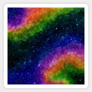 Rainbow Nebula Sticker